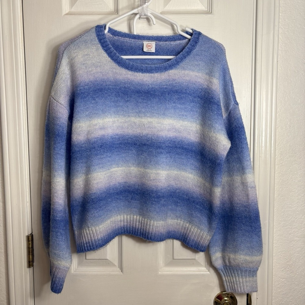 Wonder Nation‎ GIRLS  XXL (18) Crossover Cropped Ombre Knit Sweater Teen